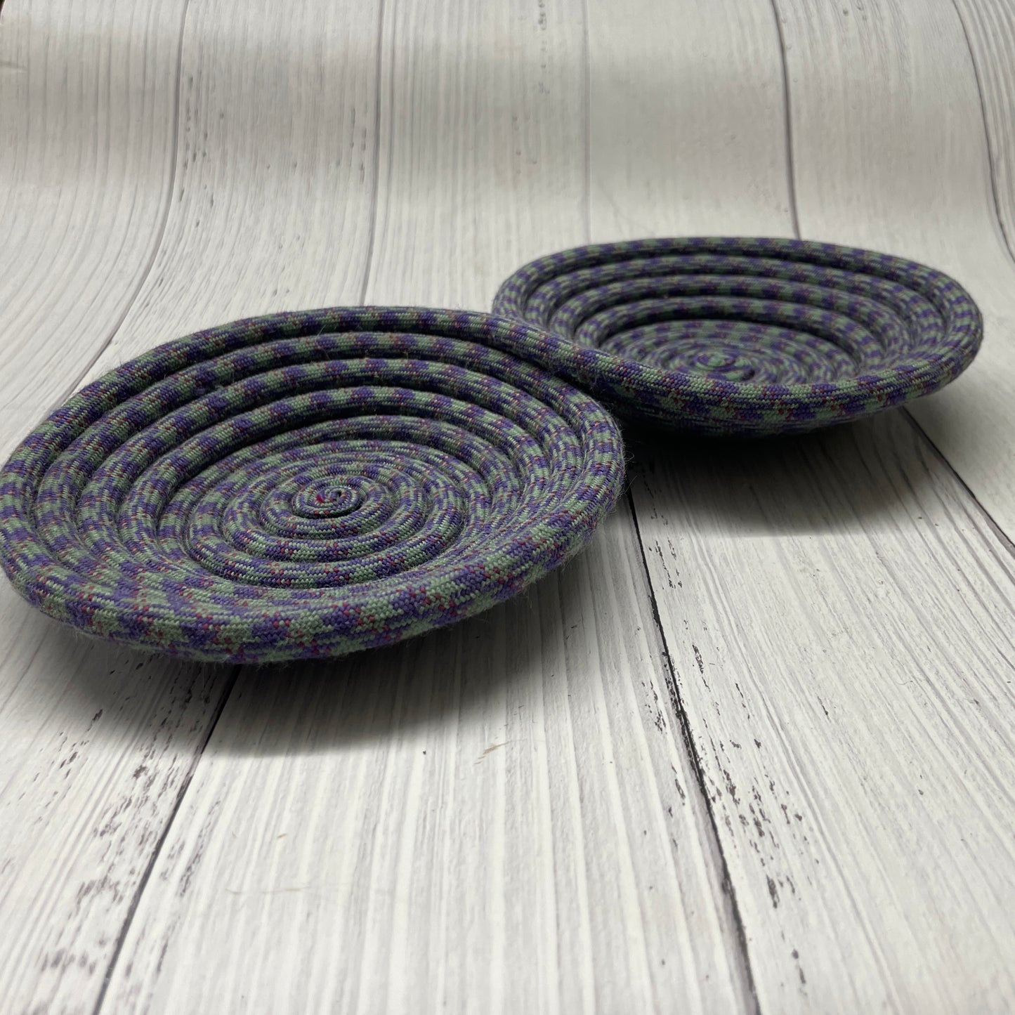 Coiled Infinity Rope Bowl | Purple