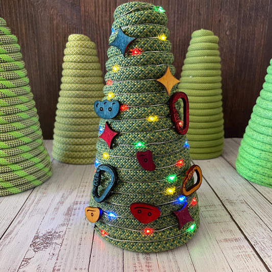 Rope Christmas Tree - Upcycled Retired Rock Climbing Rope