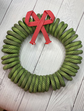 Retired Climbing Rope Christmas Wreath