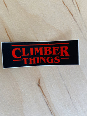 Climber Things Sticker