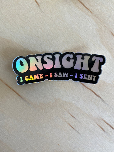 Onsight Rock Climbing Holographic Sticker
